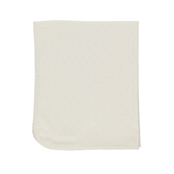 Bebe Organic Natural Pointelle Blanket