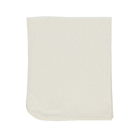 Bebe Organic Natural Pointelle Blanket