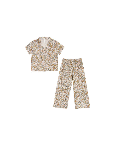 Rylee & Cru Light Floral Pajama Set