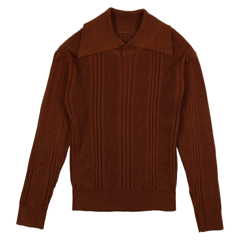 Belati Oak Collared Multi Rib Sweater