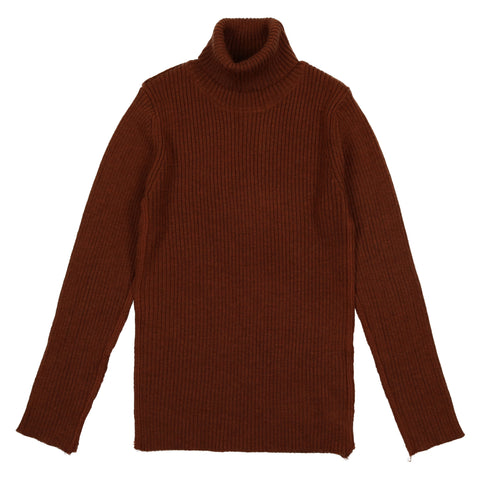 Belati Oak Rib Turtleneck Sweater