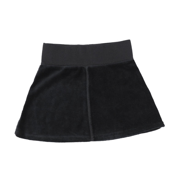 Lil Legs Black Velour Skirt