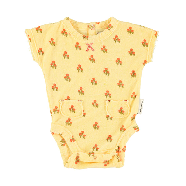 Piupiuchick Light Yellow Little Flowers Terry Body