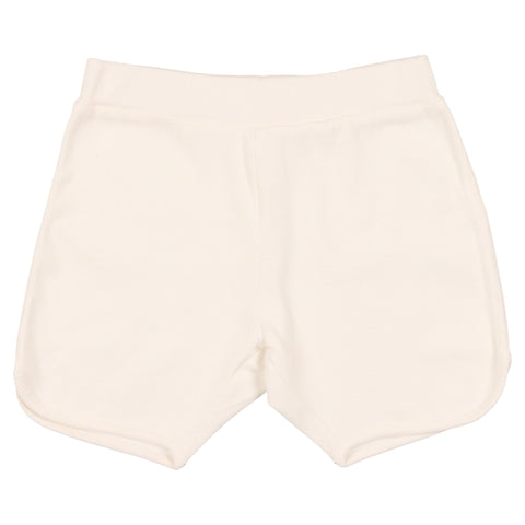 Coco Blanc White Ribbed Shorts