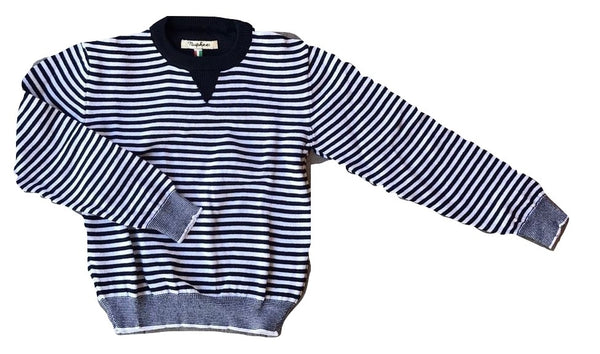 Nupkeet Blue & White Stripe Sweater