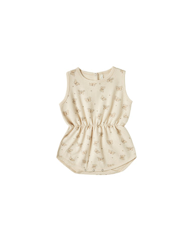 Rylee & Cru Natural Butterfly Cinch Playsuit