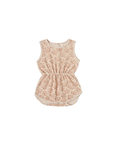 Rylee & Cru Shell Flower Outline Cinch Playsuit