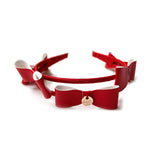 Halo Luxe Red Bows Headband