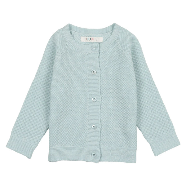 Coco Blanc Pale Blue Knit Cardigan – Panda and Cub