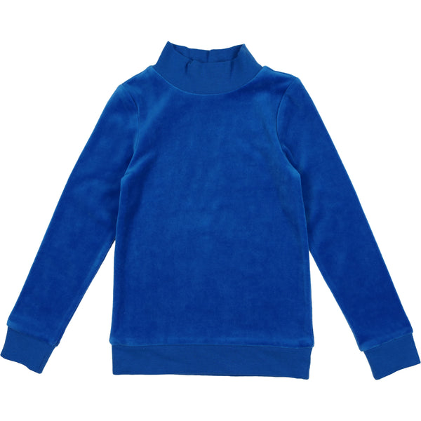 Coco Blanc Cobalt Blue Velour Sweatshirt