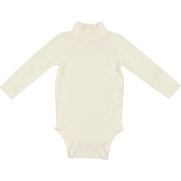 Coco Blanc Cream Velvet Turtle Onesie