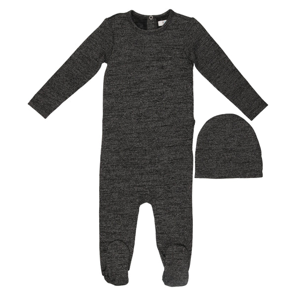 Coco Blanc Marled Black Lounge Onesie