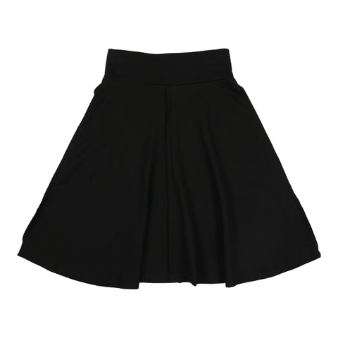 Coco Blanc Black Cotton Circle Skirt
