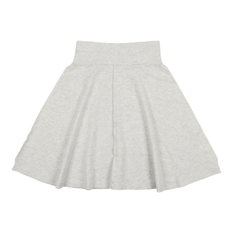 Coco Blanc Marl Grey Cotton Circle Skirt