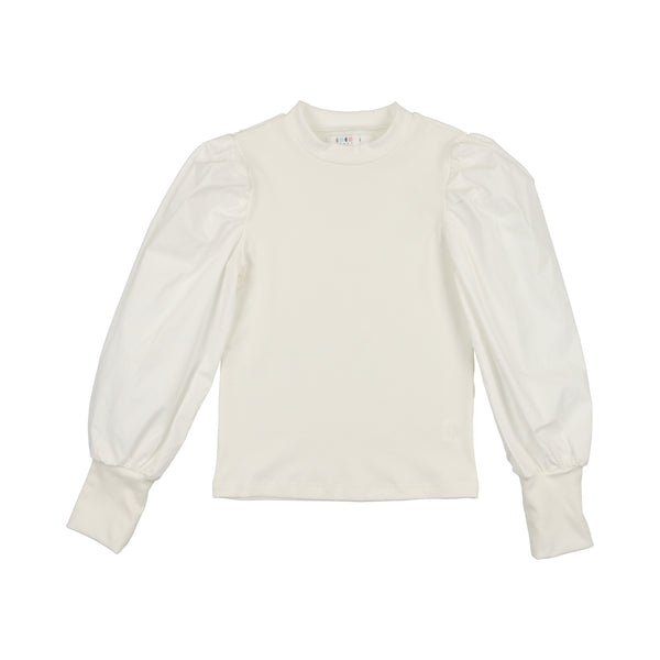 Coco Blanc Ivory Puff Sleeve Shirt