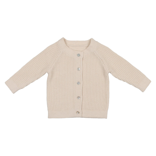 Coco Blanc Antique White Baby Knit Cardigan