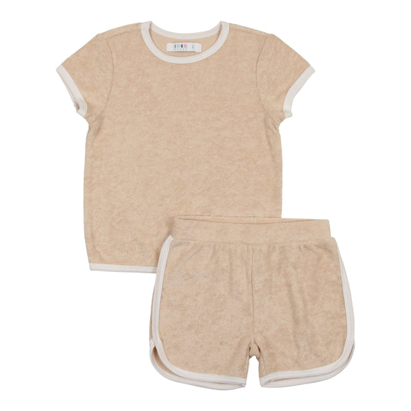 Coco Blanc Taupe Baby Terry Set