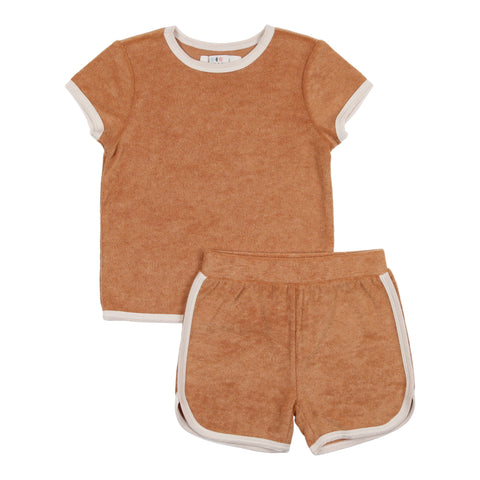 Coco Blanc Cognac Baby Terry Set