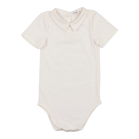 Coco Blanc White Peter Pan Modal Onesie