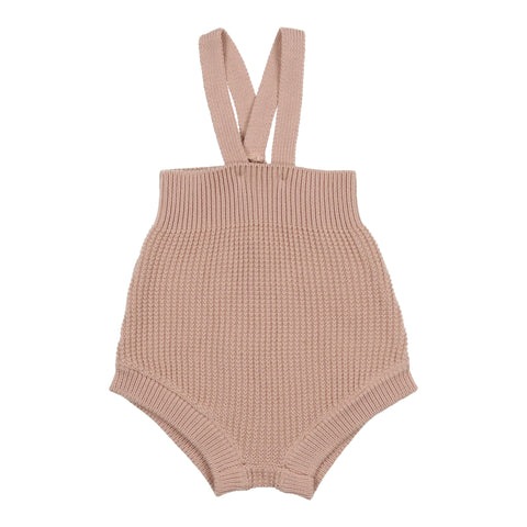 Coco Blanc Powdered Mauve Knit Romper