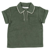 Coco Blanc Green Terry Girl Tee