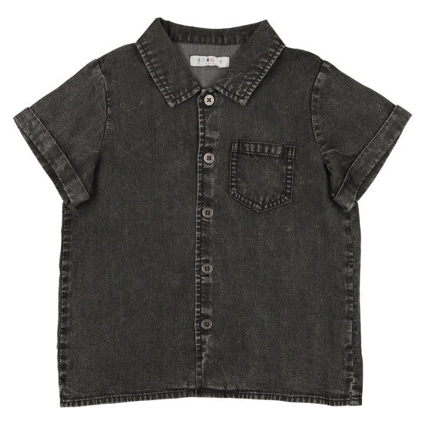 Coco Blanc Boys Black Denim Top