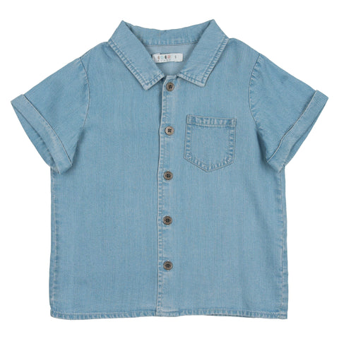 Coco Blanc Boys Light Wash Denim Top