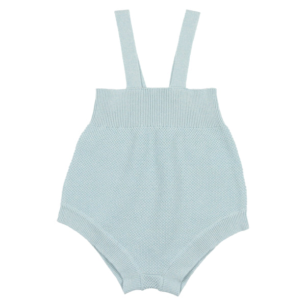 Coco Blanc Pale Blue Knit Romper