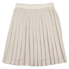 Coco Blanc Oatmeal Woven Pleated Skirt – Panda and Cub