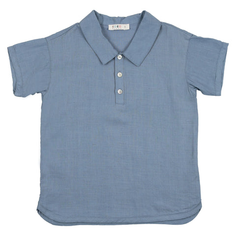 Coco Blanc Blue Linen Shirt