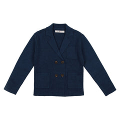 L’AUBE BLANC Double-breasted Knit Double-breasted Knit cardigan – L'AUBE BLANC