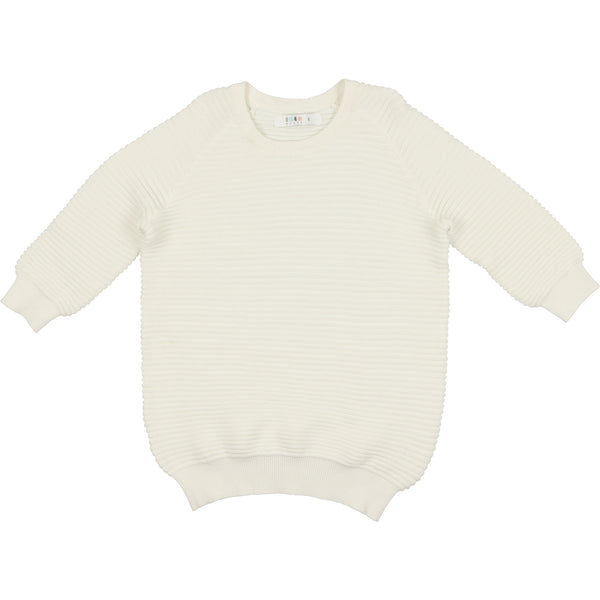 Coco Blanc Cream Three Quarter Sweater Top