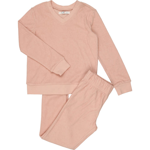 Coco Blanc Smoky Rose Terry Pajamas