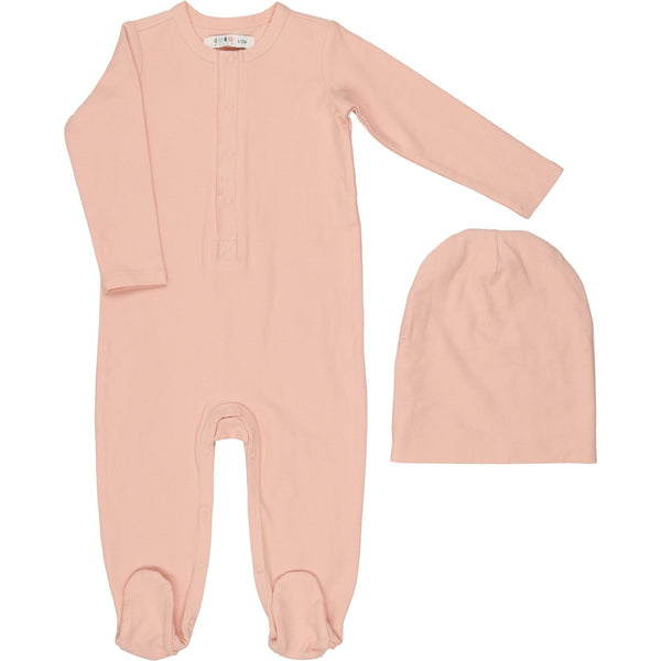 Coco Blanc Smoky Rose French Terry Onesie