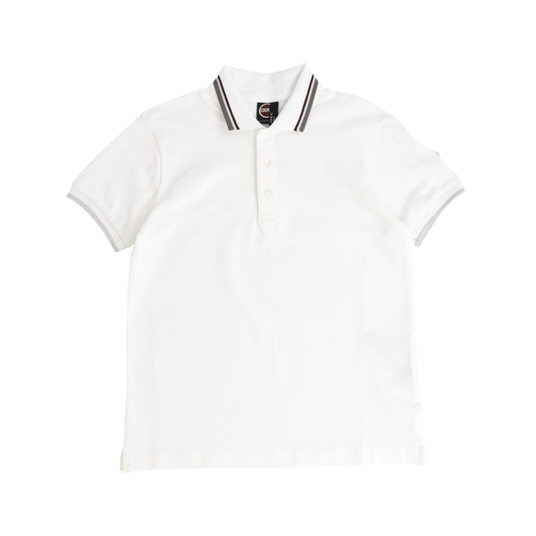 Colmar White With Grey Trim Polo Shirt