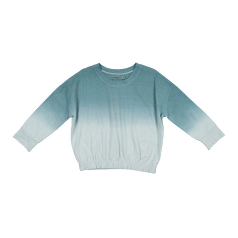 Urbani Blue & White Ombre Elastic Bottom Tee