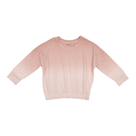 Urbani Pink & White Ombre Elastic Bottom Tee