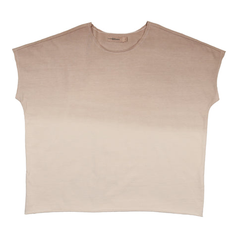 Urbani Taupe & White Ombre Boys Oversized Tee