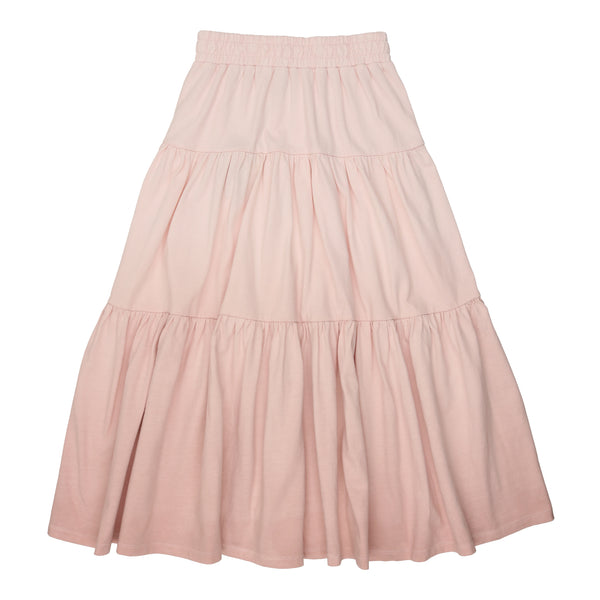 Urbani Pink & White Ombre Peasant Maxi Skirt – Panda and Cub