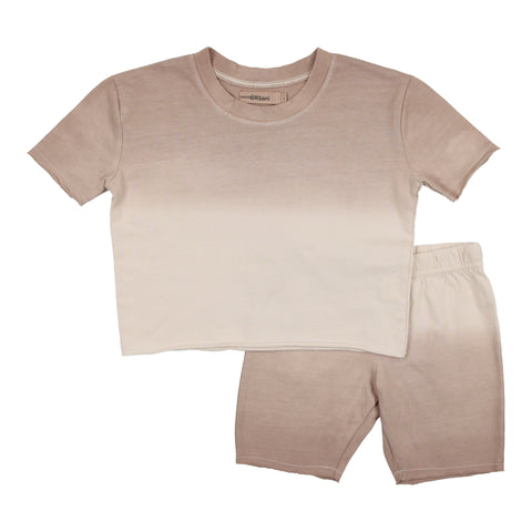 Urbani Taupe & White Ombre Baby Set