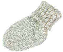 Pequeno Tocon Ivory Knit Sock Booties