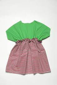 Leoca Green & Red Stripe Dress