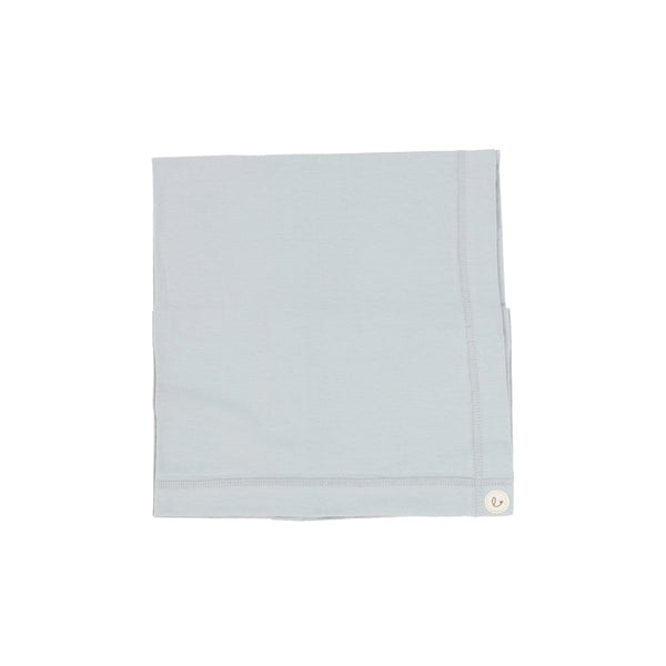 Lil Legs Dusty Blue Brushed Cotton Wrapover Blanket