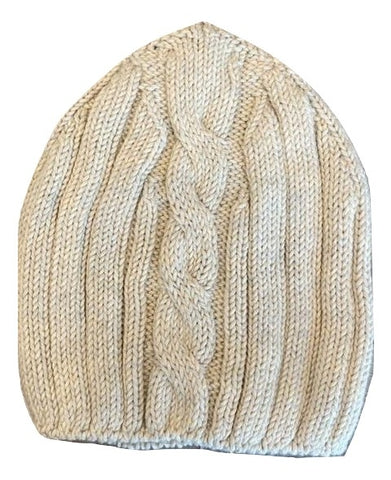 Violeta e Federico Bone Cable Knit Hat