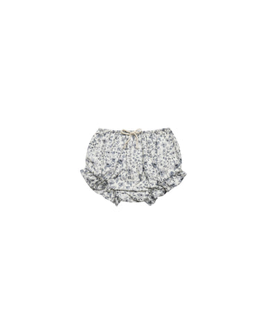 Rylee & Cru Ivory Blue Floral Flutter Bloomer