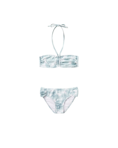 Rylee & Cru Aqua Tie Dye Halter Bikini