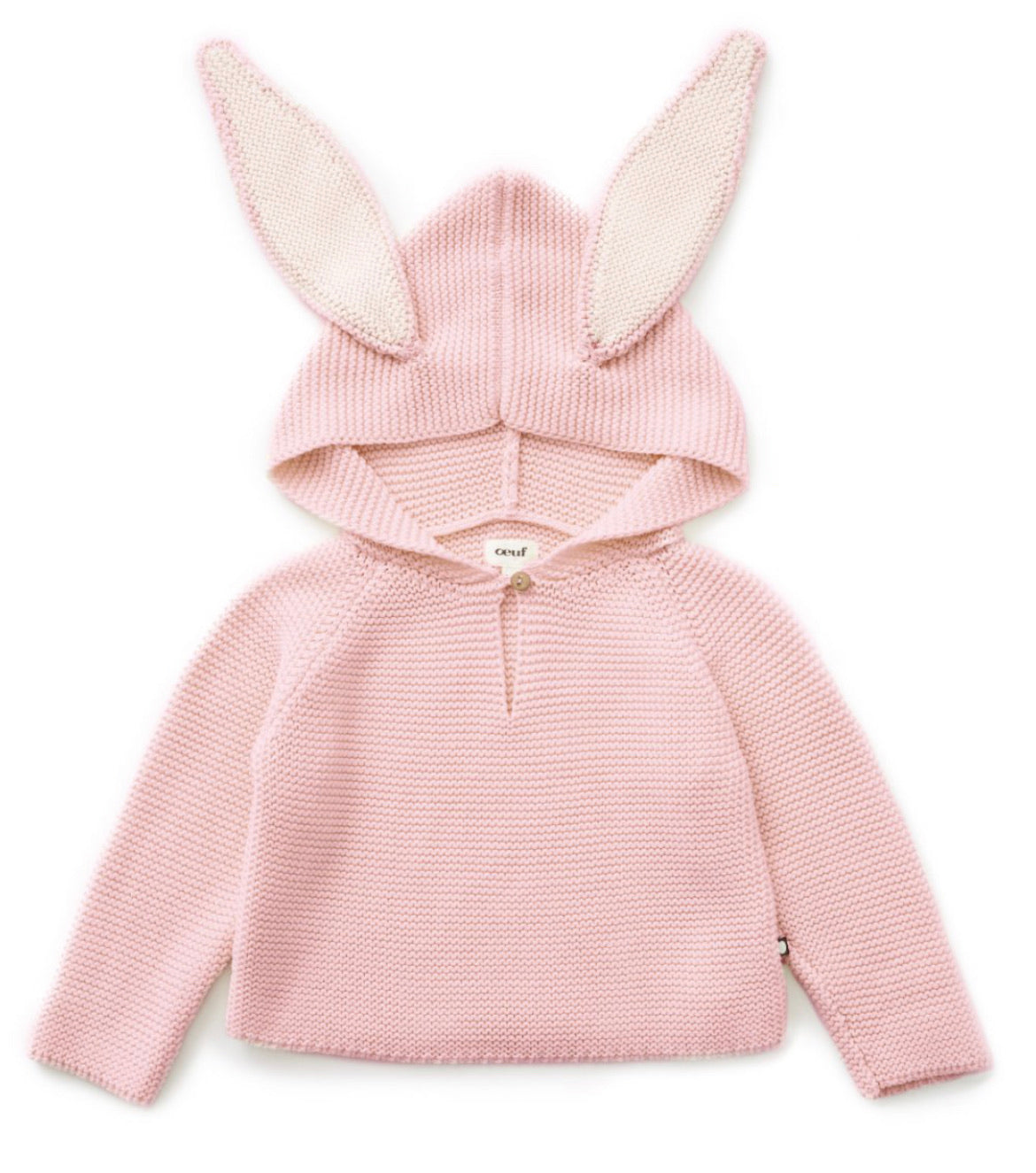 Varsity Bunny Hoodie / Light Pink 