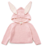 Oeuf Light Pink Bunny Hoodie