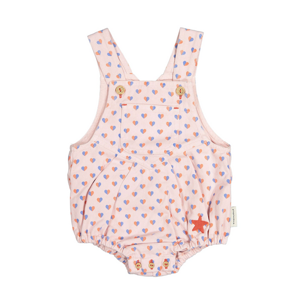 Piupiuchick Pink Hearts Baby Romper