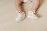Quincy Mae Ivory Stars Baby Booties